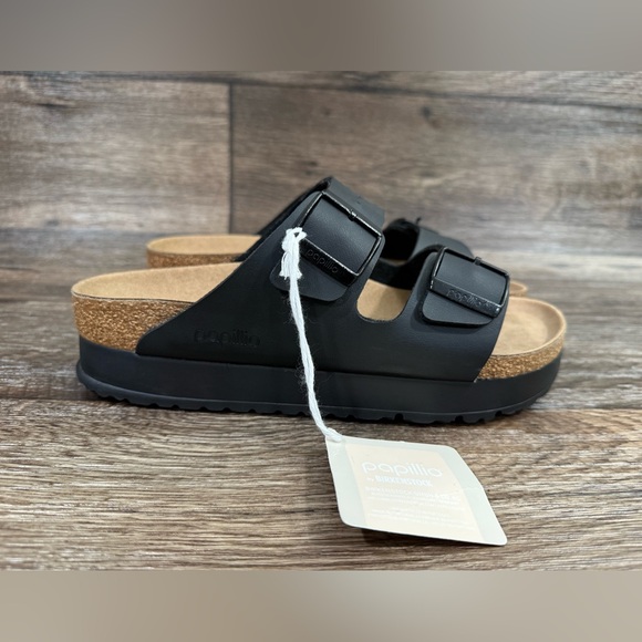 Birkenstock Arizona Papillio Black Sandals Size 40 NWT US 9 - Picture 5 of 9